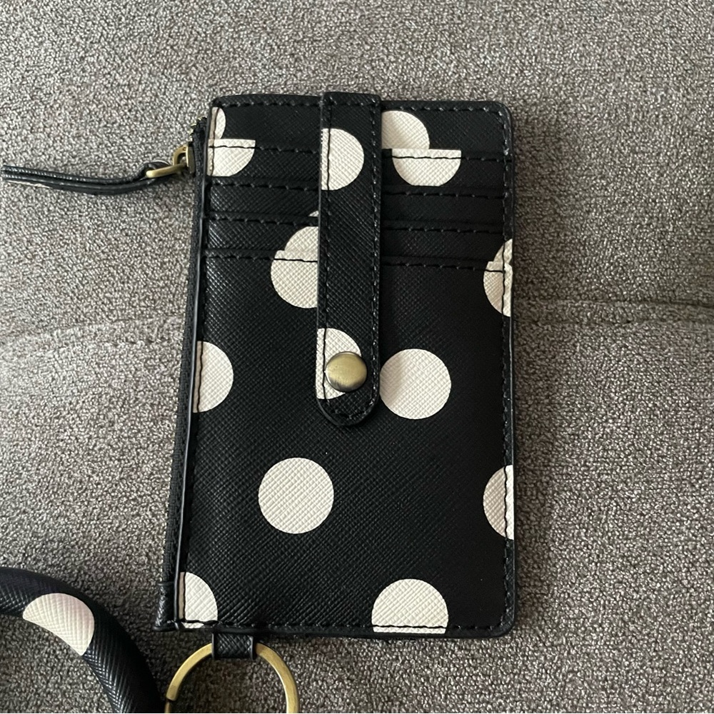 Polka dot keychain wallet - Picture 4 of 6